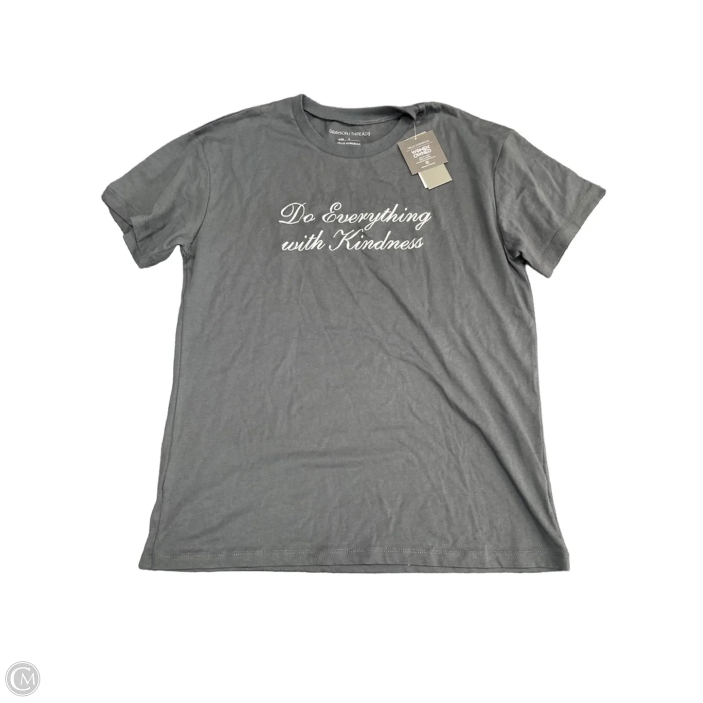 Top Short Sleeve Basic By Grayson Threads In Grey, Size: L