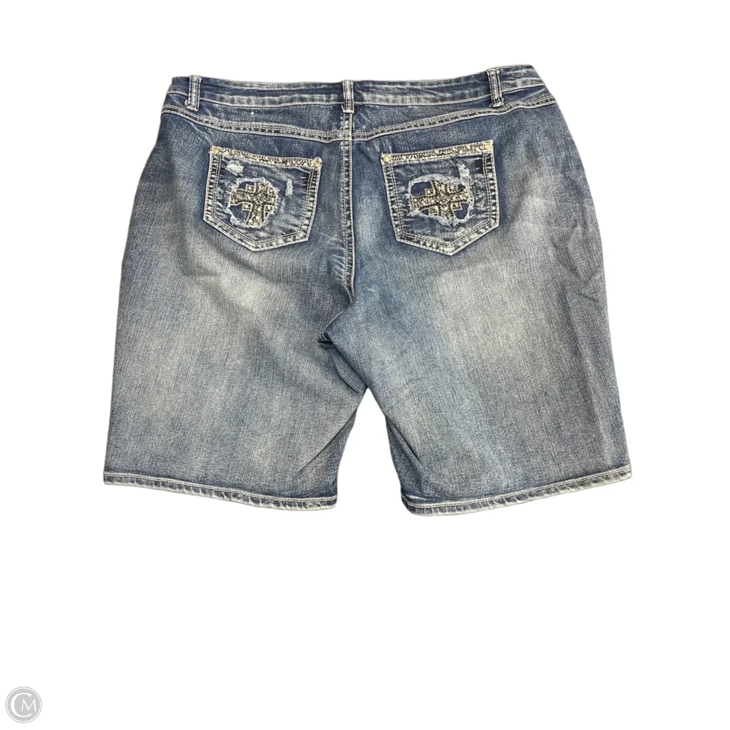 Shorts By Cato In Blue Denim, Size: 24
