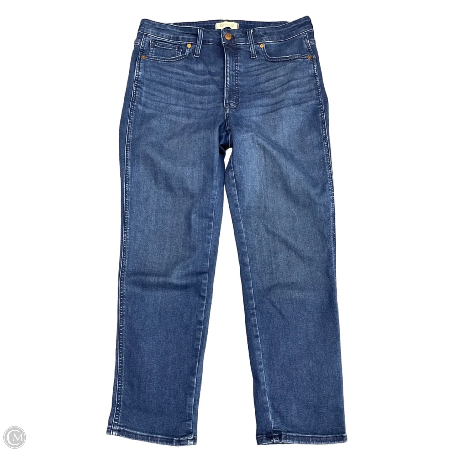Jeans Skinny By Madewell In Blue Denim, Size: 12
