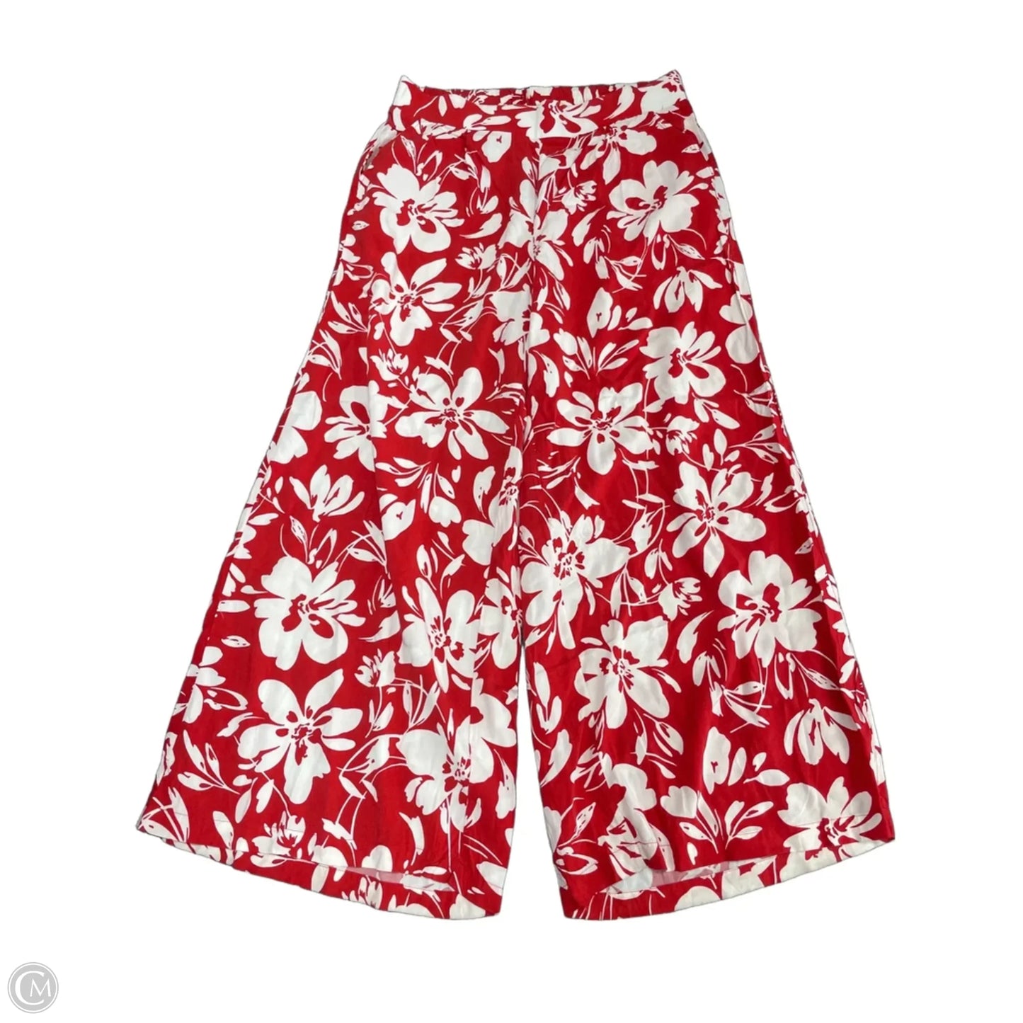 Pants Wide Leg By Torrid In Red & White, Size: 1x