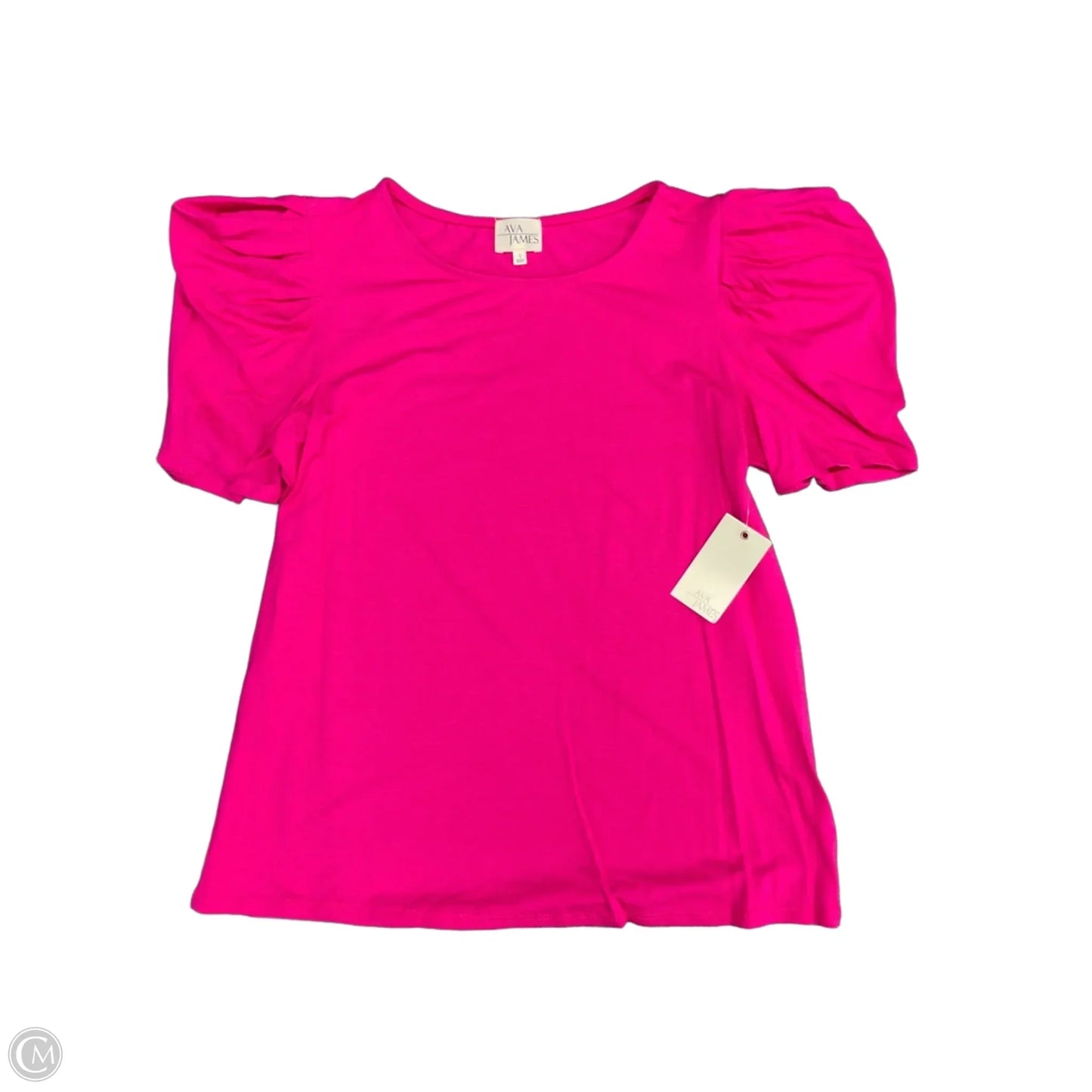Top Short Sleeve By Ava James In Pink, Size: S