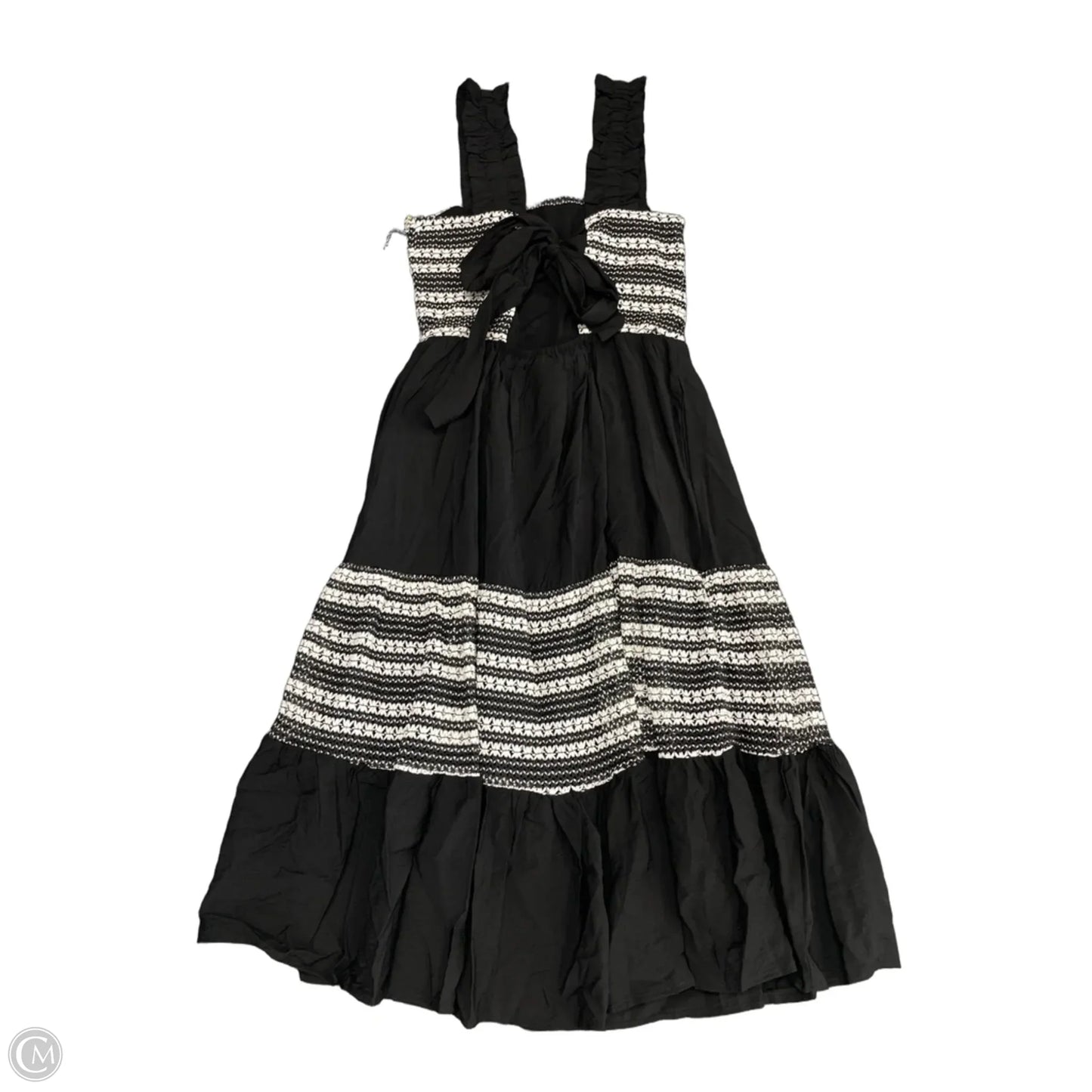 Dress Casual Midi By Draper James In Black & White, Size: S