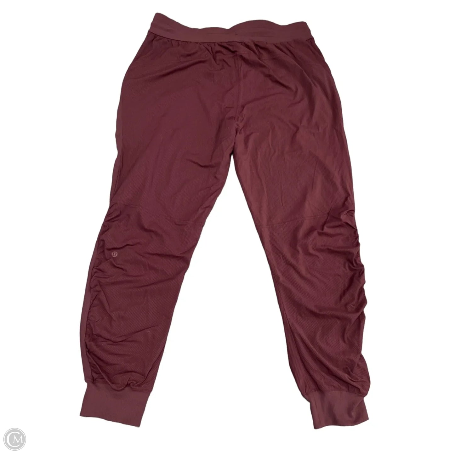 Athletic Pants By Lululemon In Maroon, Size: Xl