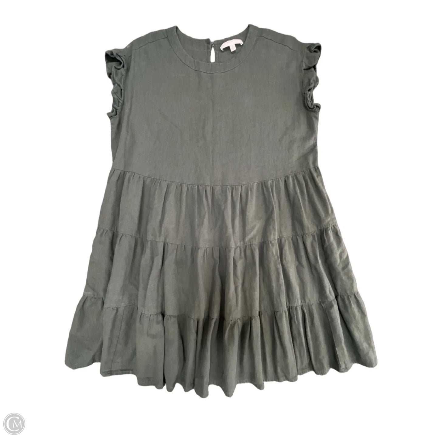 Dress Casual Short By Adyson Parker In Green, Size: 2x