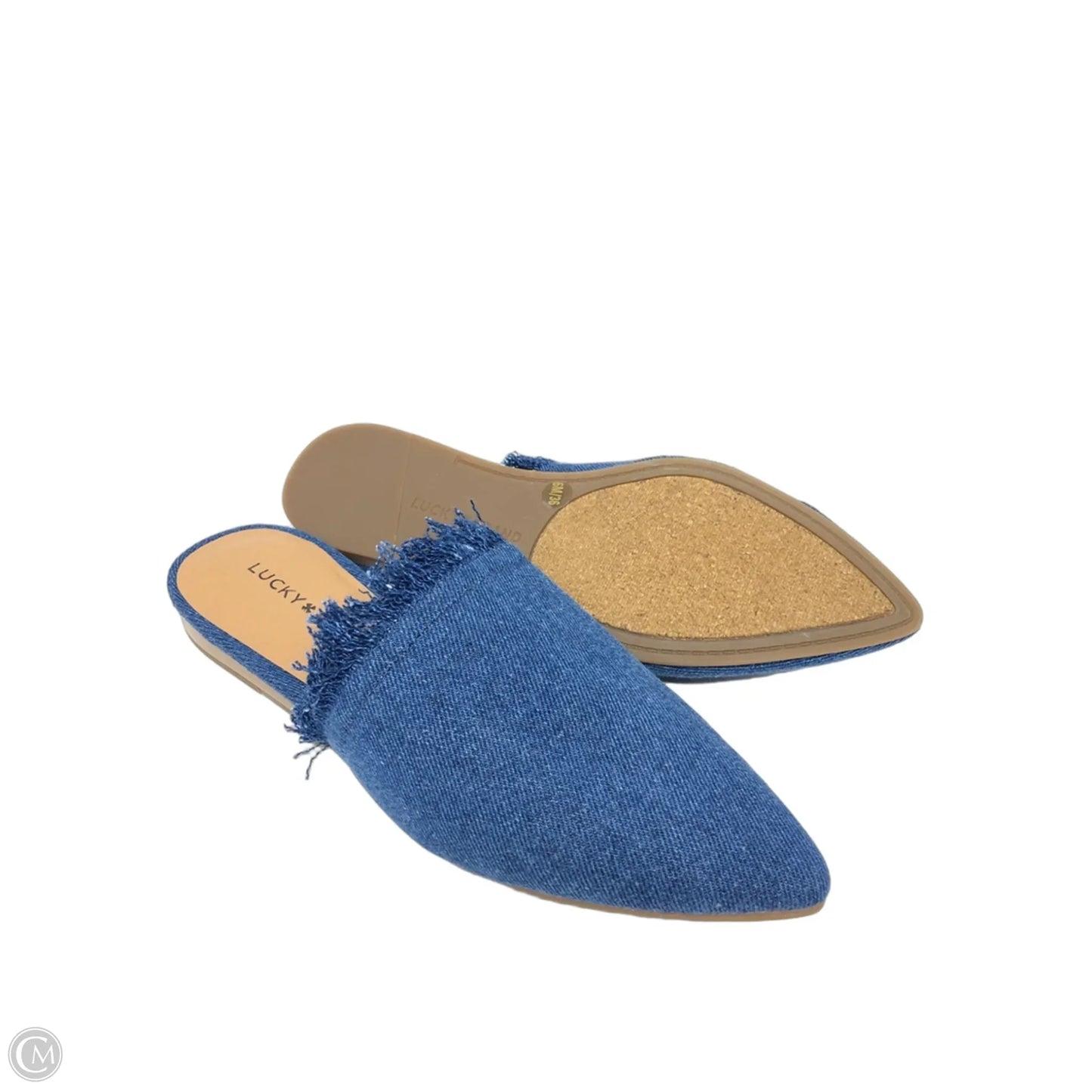 Shoes Flats By Lucky Brand In Blue Denim, Size: 6