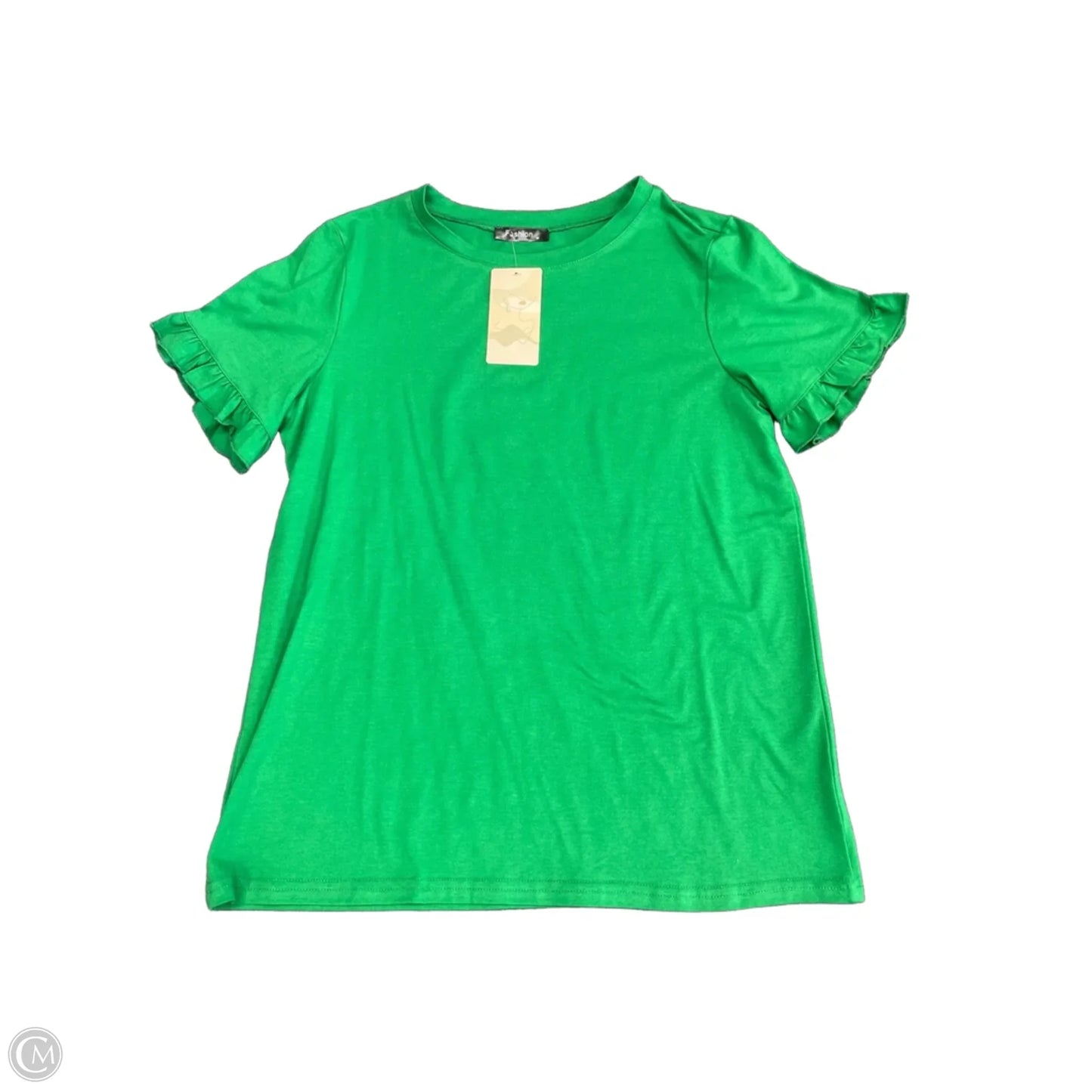 Top Short Sleeve Basic By Cmf In Green, Size: M