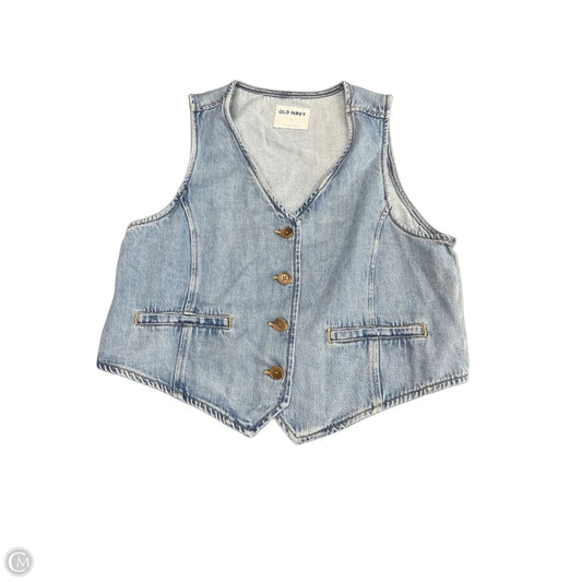 Vest Other By Old Navy In Blue Denim, Size: L