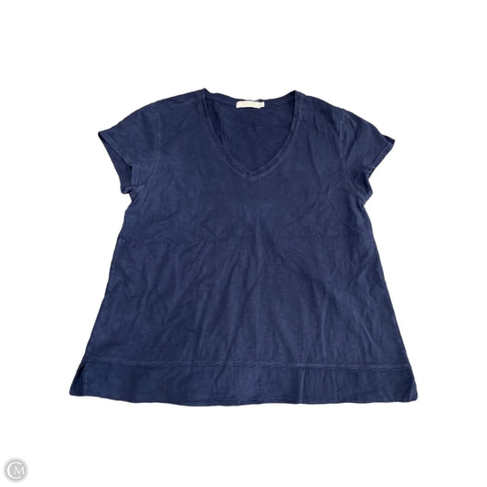 Top Short Sleeve Basic By Clothes Mentor In Navy, Size: Xl