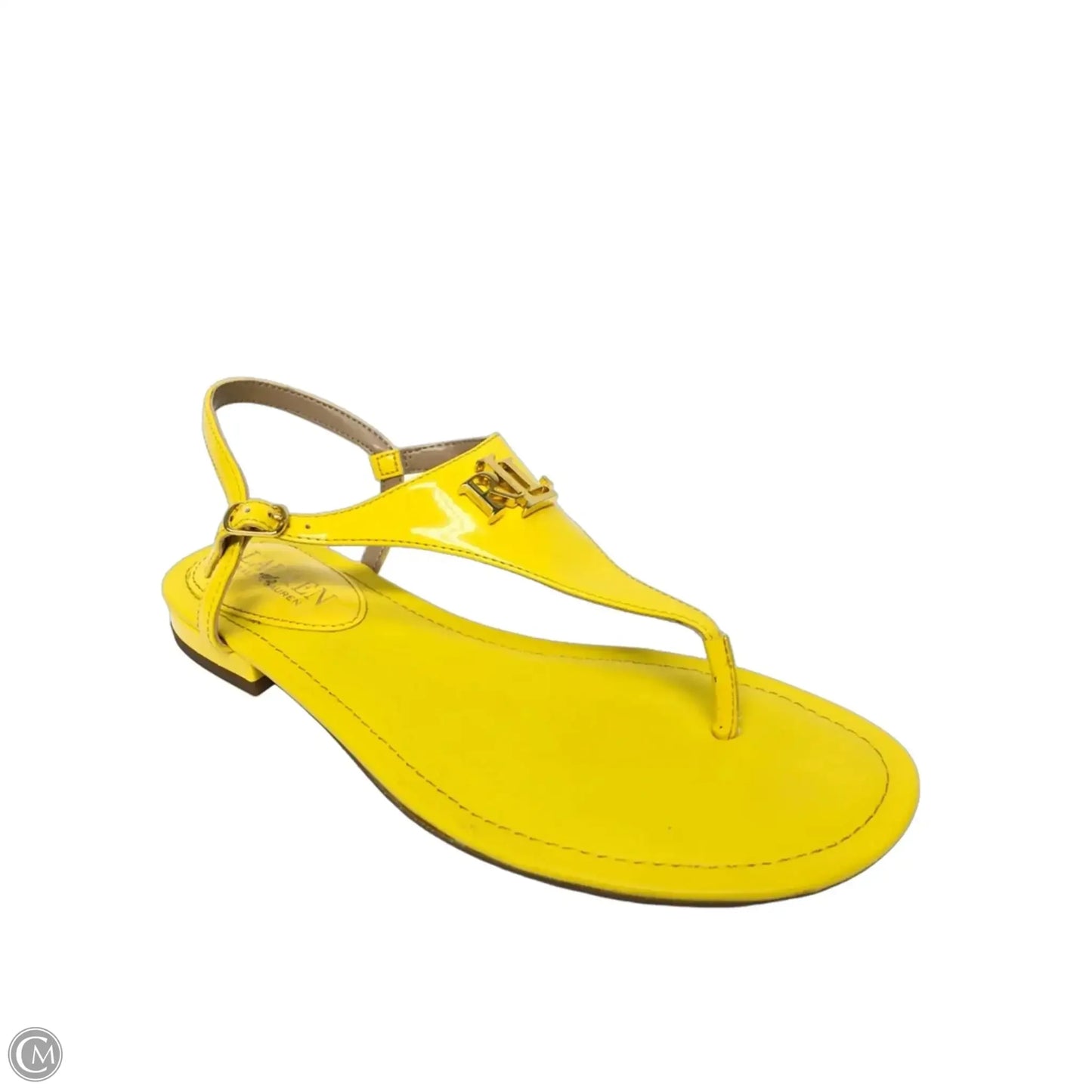 Sandals Flats By Lauren By Ralph Lauren In Yellow, Size: 6