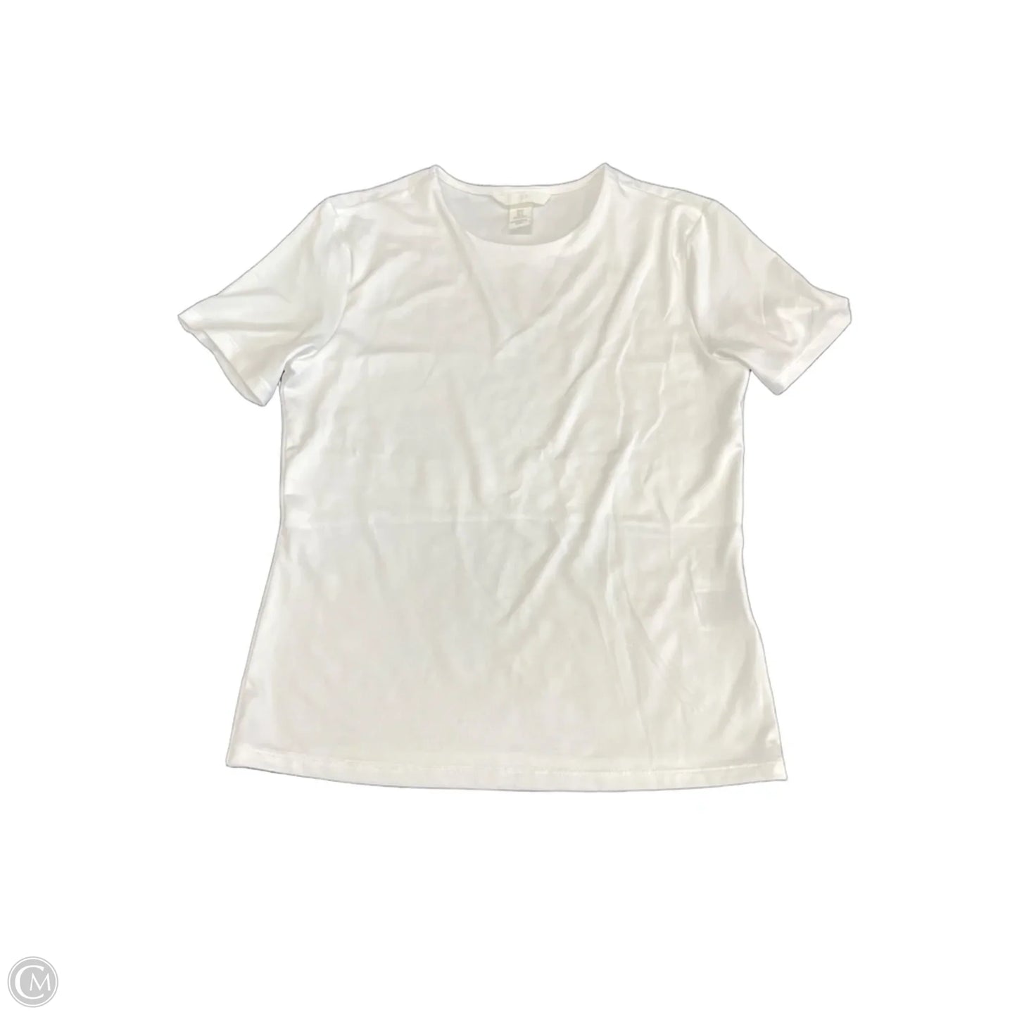 Top Short Sleeve Basic By H&m In White, Size: M