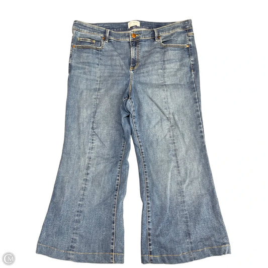 Jeans Cropped By Lane Bryant In Blue Denim, Size: 18