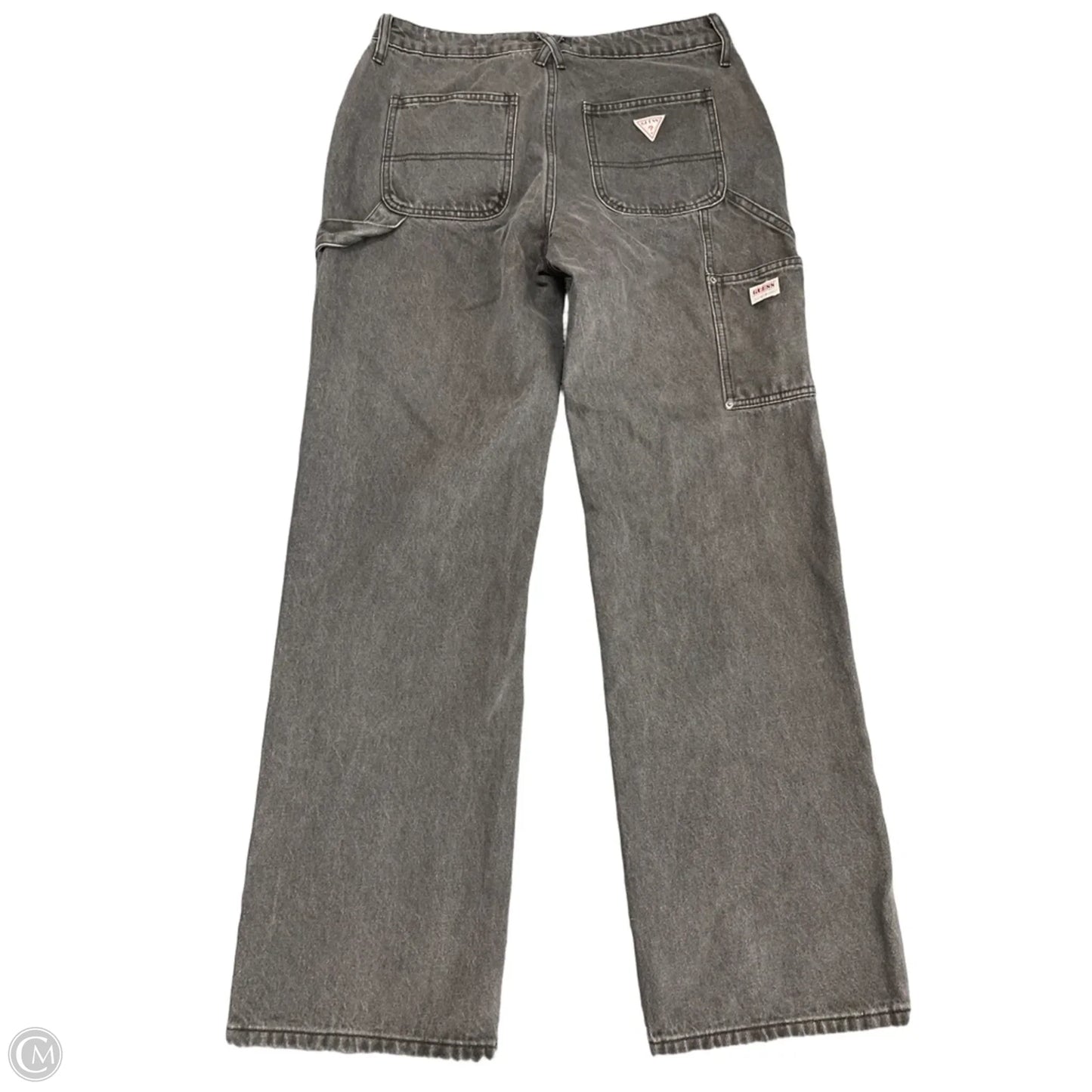 Jeans Straight By Guess In Black Denim, Size: 6