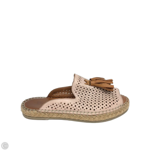 Sandals Flats By Bueno In Pink & Tan, Size: 6