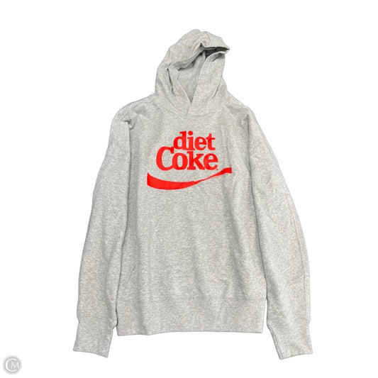 Sweatshirt Hoodie By Clothes Mentor In Grey, Size: L