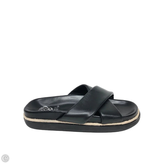 Sandals Heels Wedge By Vince Camuto In Black, Size: 9