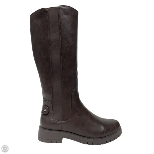 Boots Knee Flats By Style And Company In Brown, Size: 9