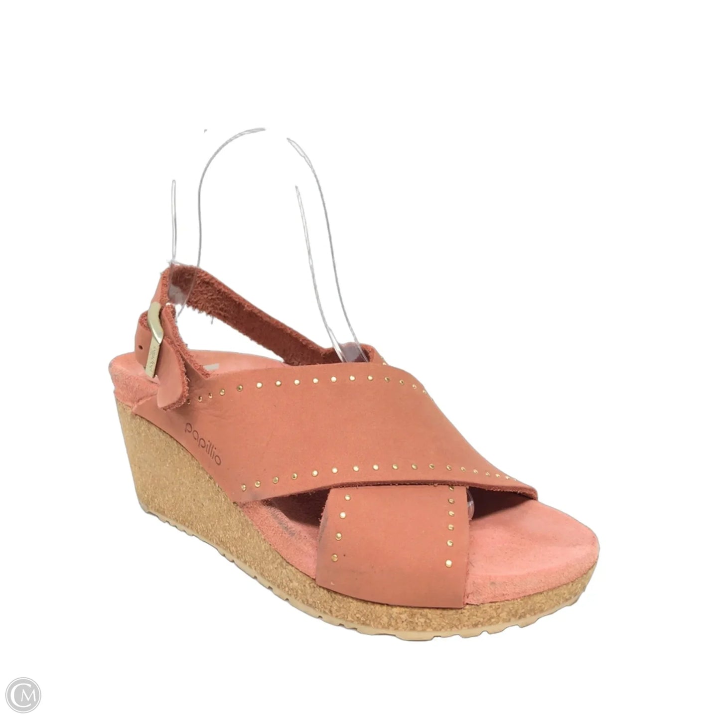 Sandals Heels Wedge By Birkenstock In Coral, Size: 5