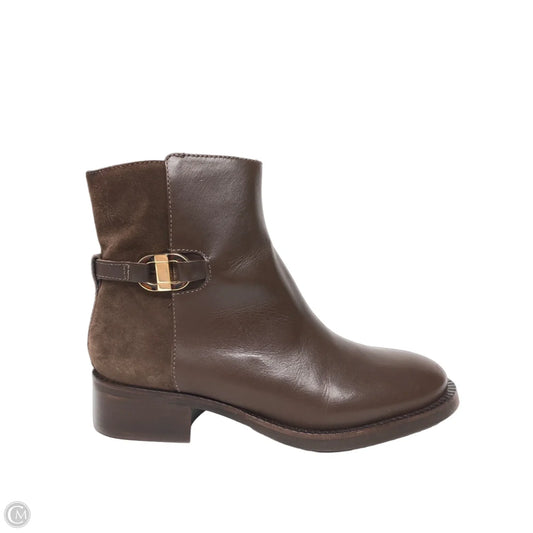 Boots Ankle Flats By Talbots In Brown, Size: 6.5