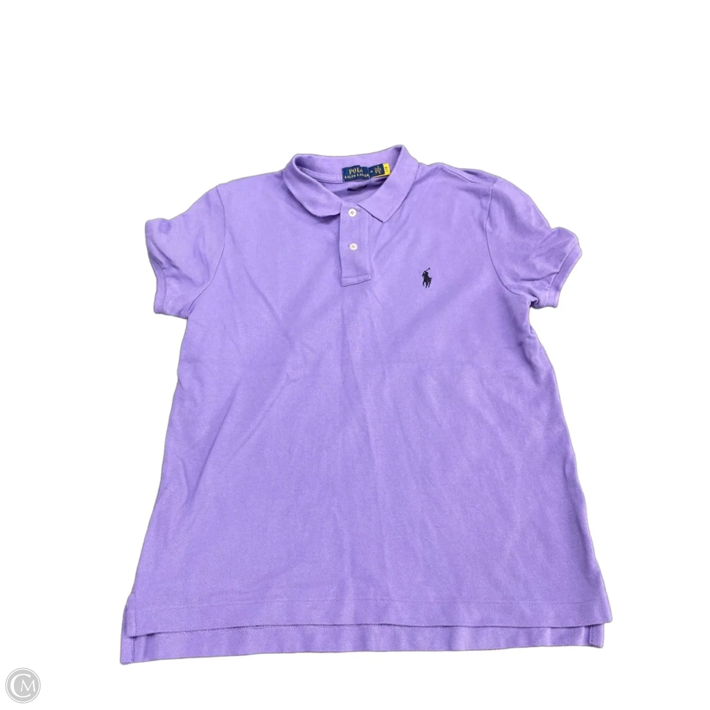 Top Short Sleeve By Polo Ralph Lauren In Purple, Size: M