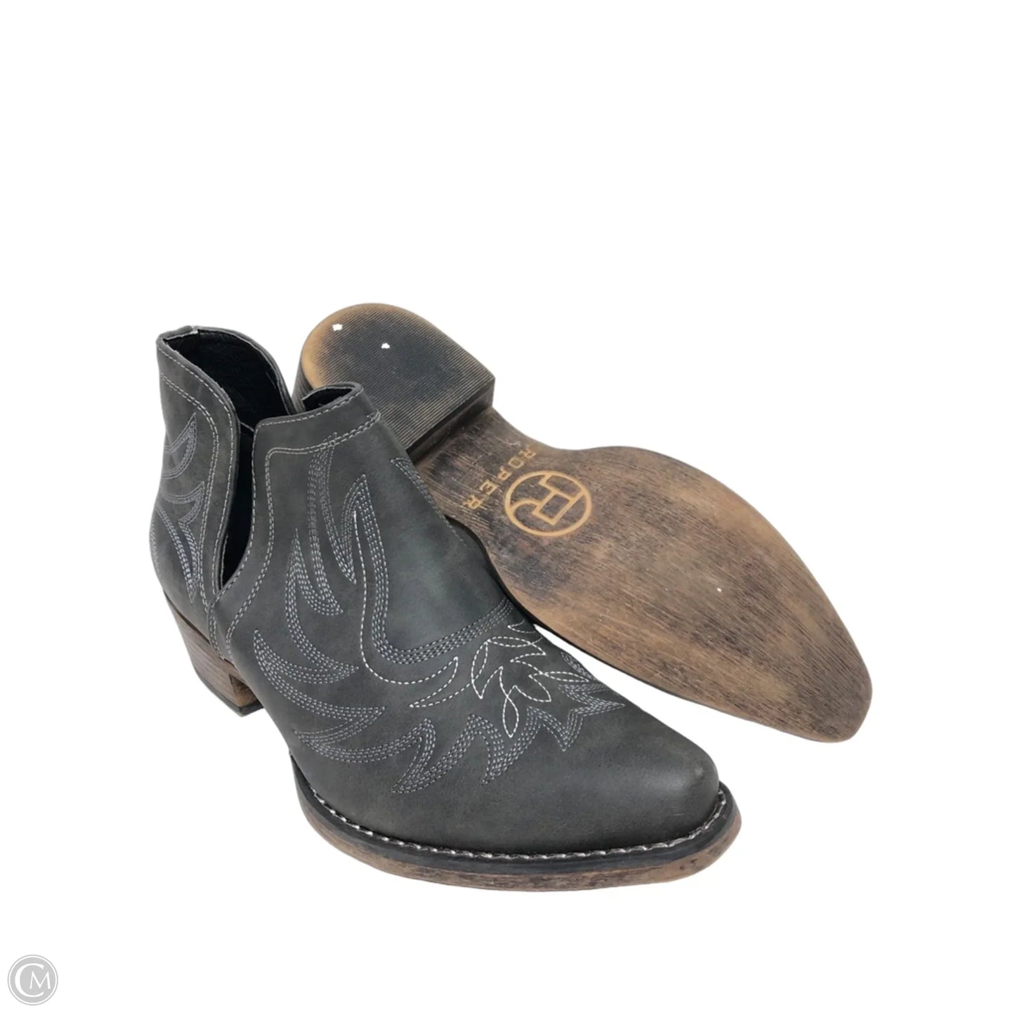Boots Western By Roper In Grey, Size: 10