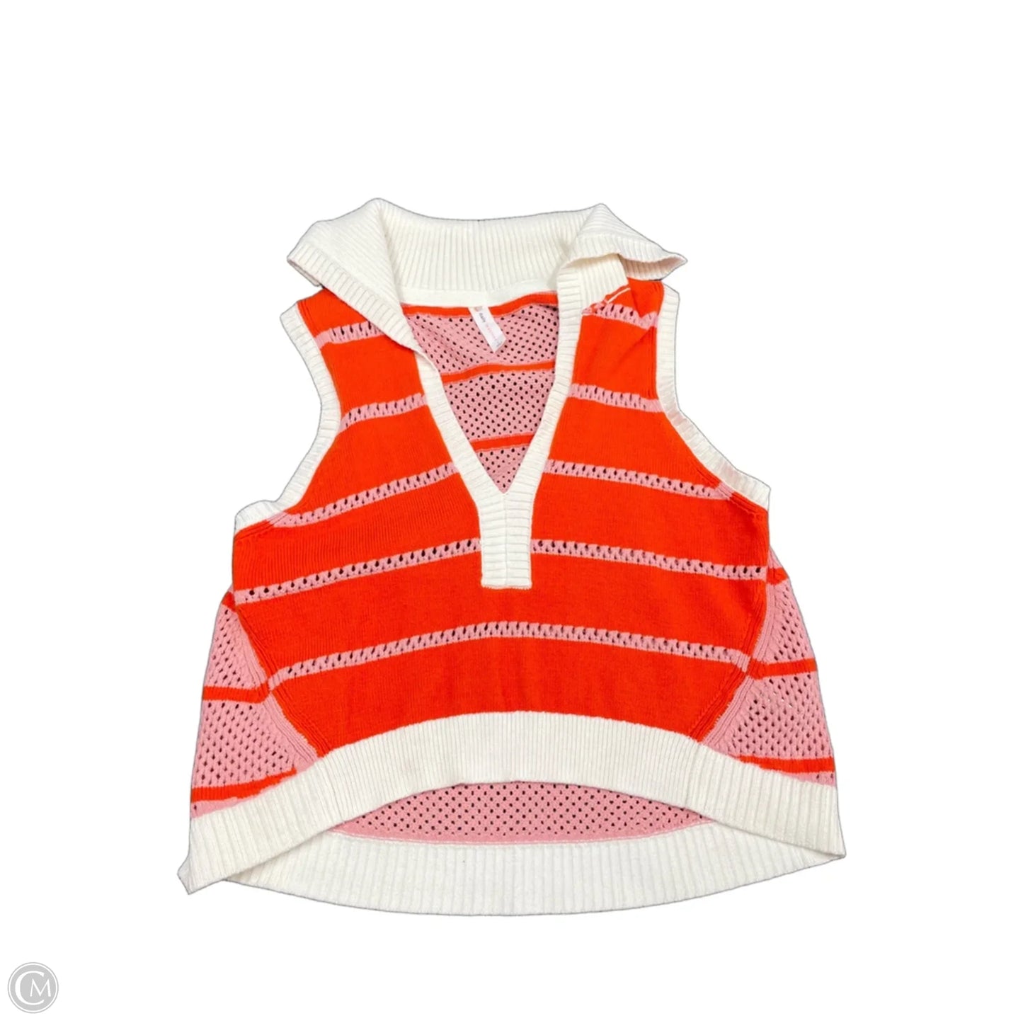 Sweater Short Sleeve By Daily Practice By Anthropologie In Orange, Size: L
