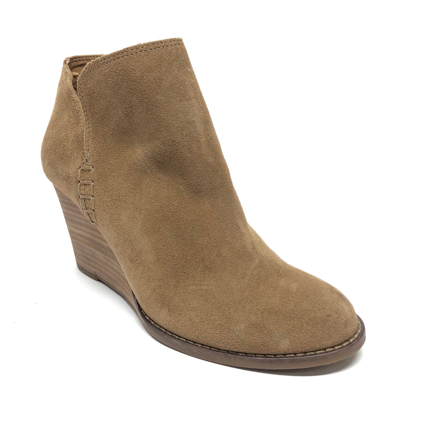 Boots Ankle Heels By Lucky Brand In Brown, Size: 8