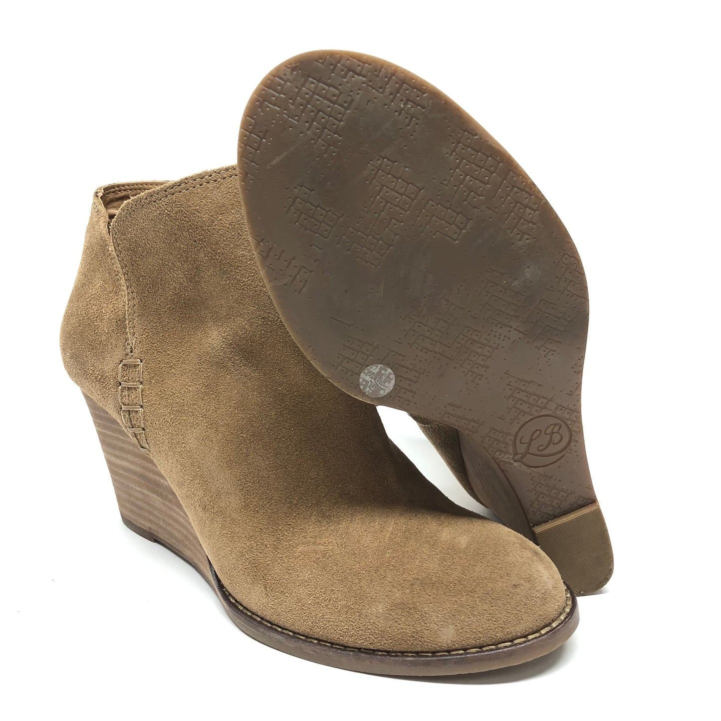 Boots Ankle Heels By Lucky Brand In Brown, Size: 8