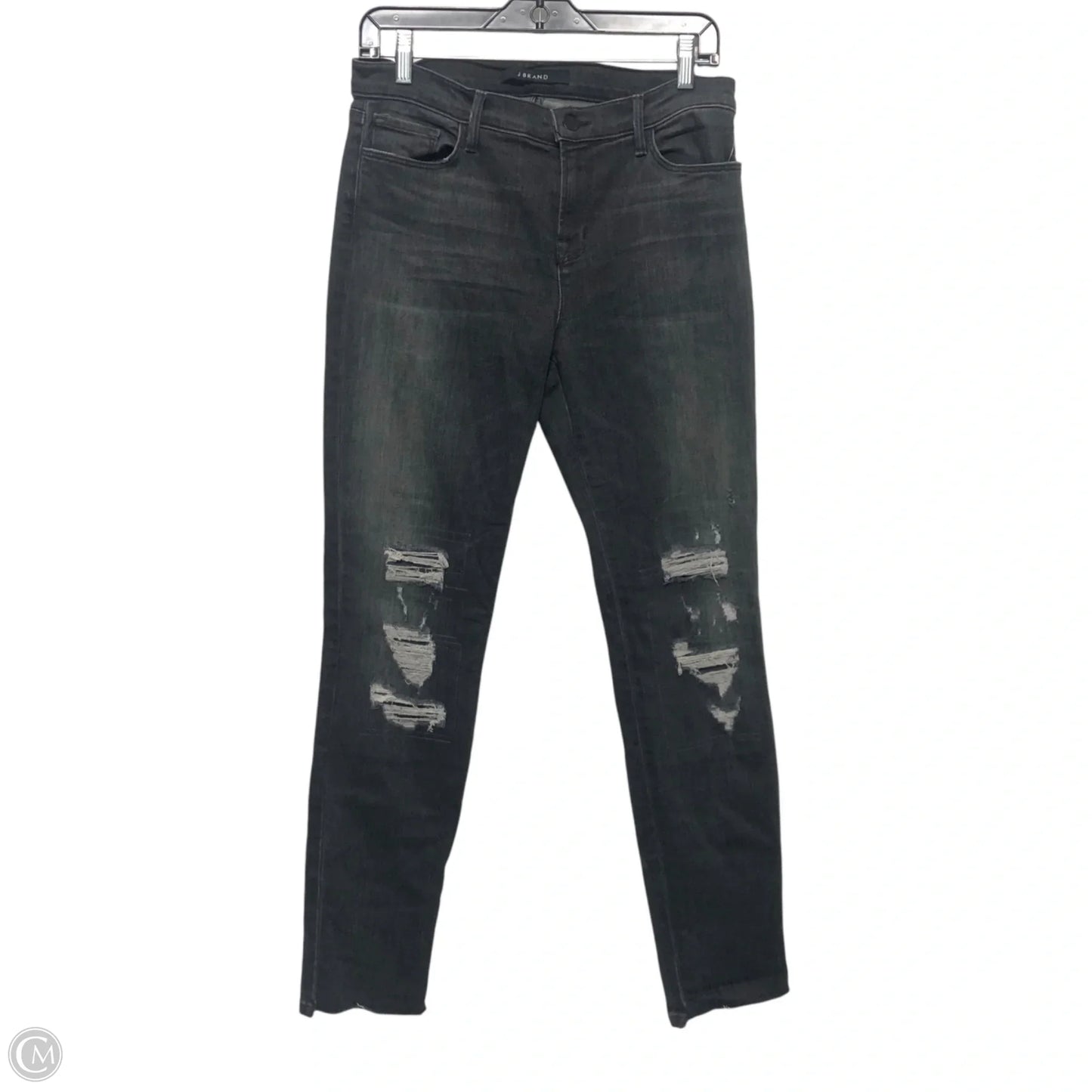 Jeans Skinny By J Brand In Black Denim, Size: 10