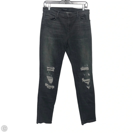 Jeans Skinny By J Brand In Black Denim, Size: 10