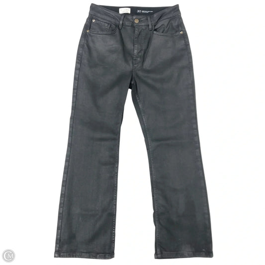 Jeans Cropped By Pilcro In Black Denim, Size: 10