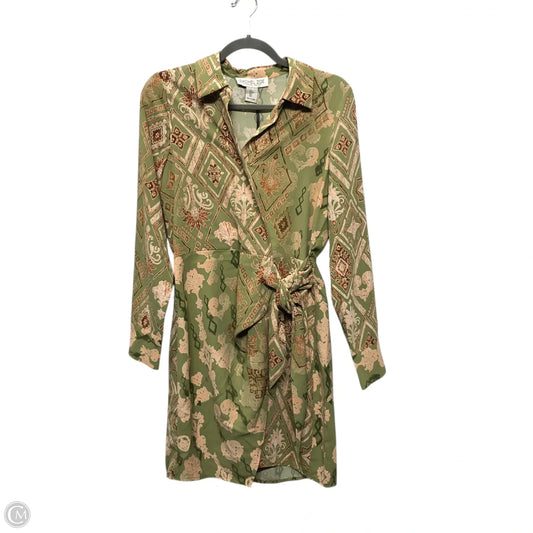 Dress Casual Short By Rachel Zoe In Green & Pink, Size: S
