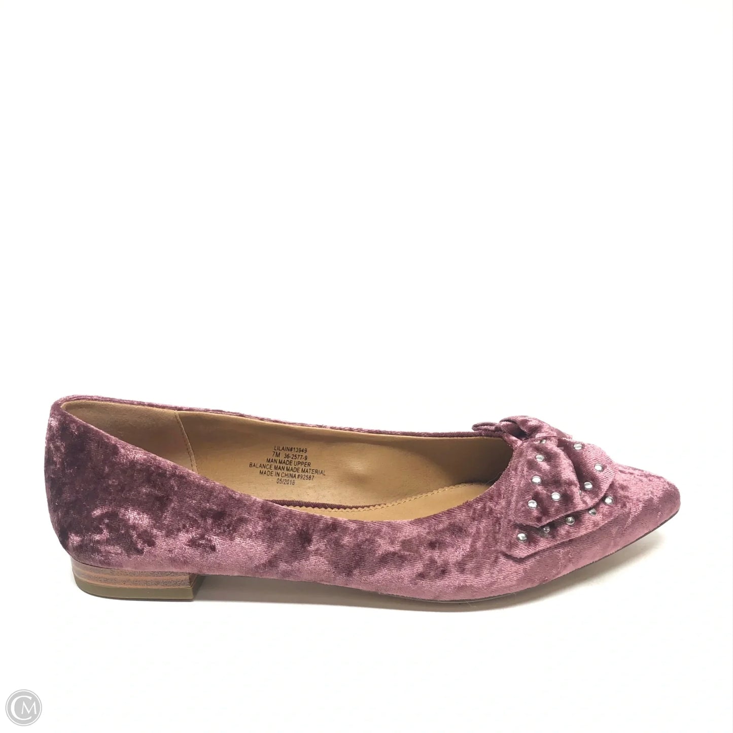 Shoes Flats By Comfortview In Mauve, Size: 7