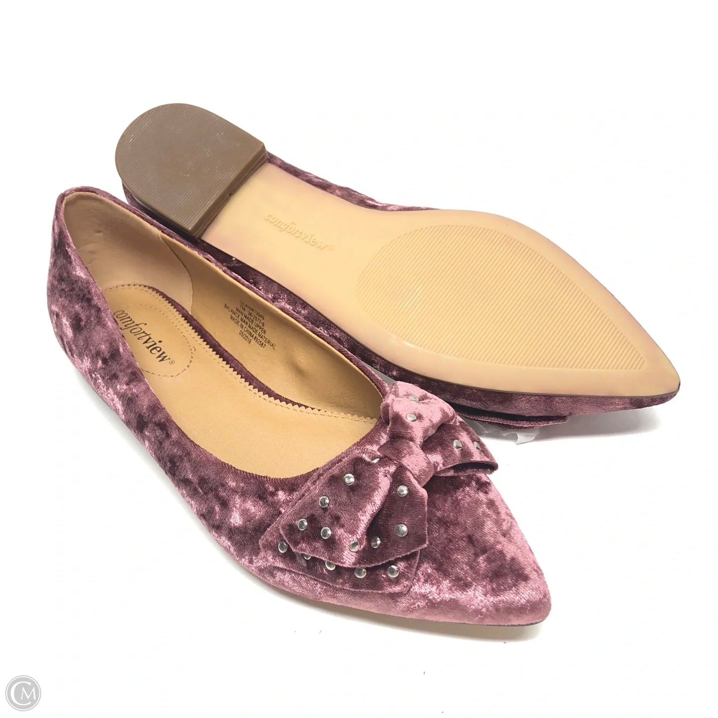 Shoes Flats By Comfortview In Mauve, Size: 7