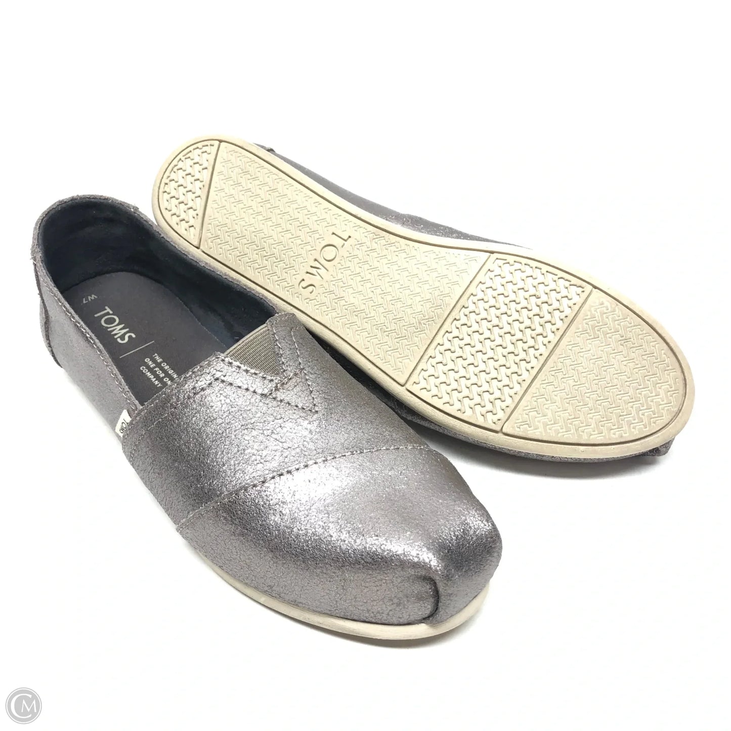 Shoes Flats By Toms In Grey, Size: 7