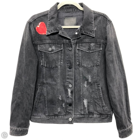 Jacket Denim By Sanctuary In Black Denim, Size: M