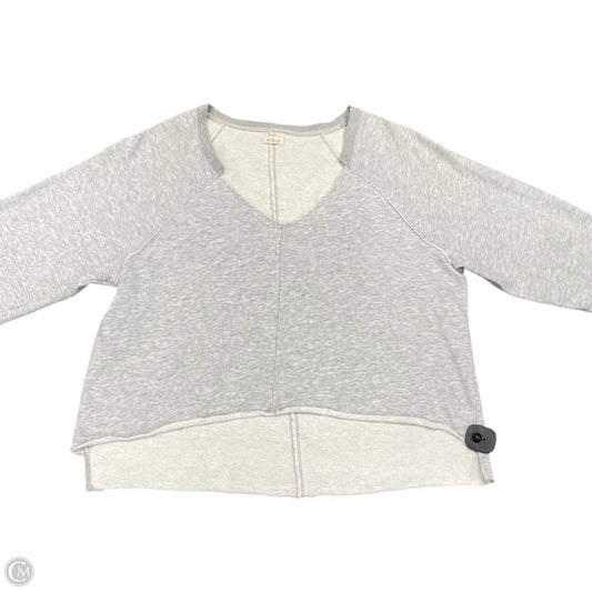 Sweatshirt Crewneck By Pilcro In Grey, Size: L