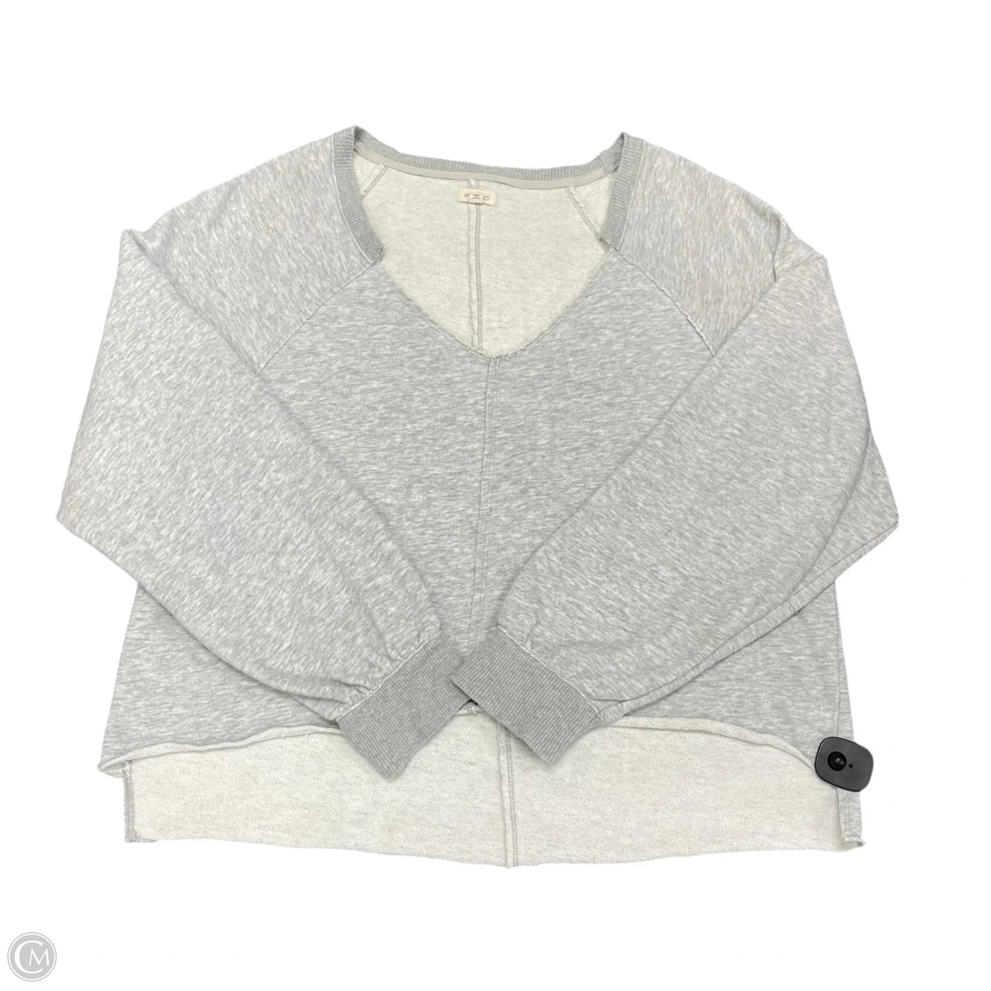 Sweatshirt Crewneck By Pilcro In Grey, Size: L