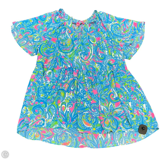 Tunic Designer By Lilly Pulitzer In Blue & Pink, Size: M