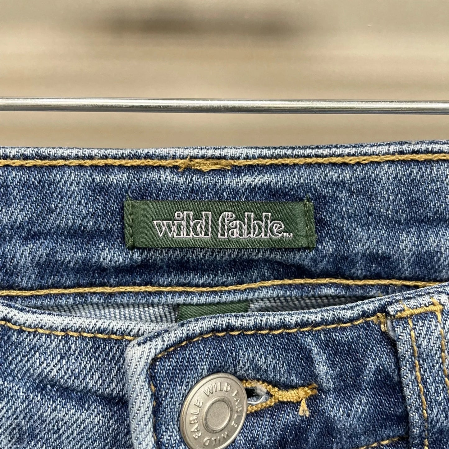 Jeans Straight By Wild Fable In Blue Denim, Size: 4
