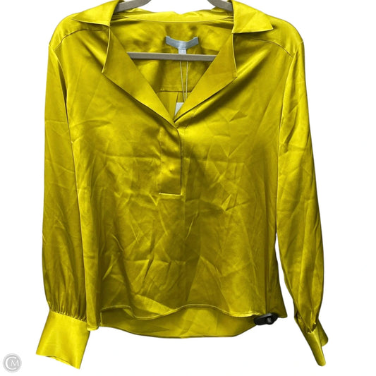 Blouse Long Sleeve By Antonio Melani In Yellow, Size: S