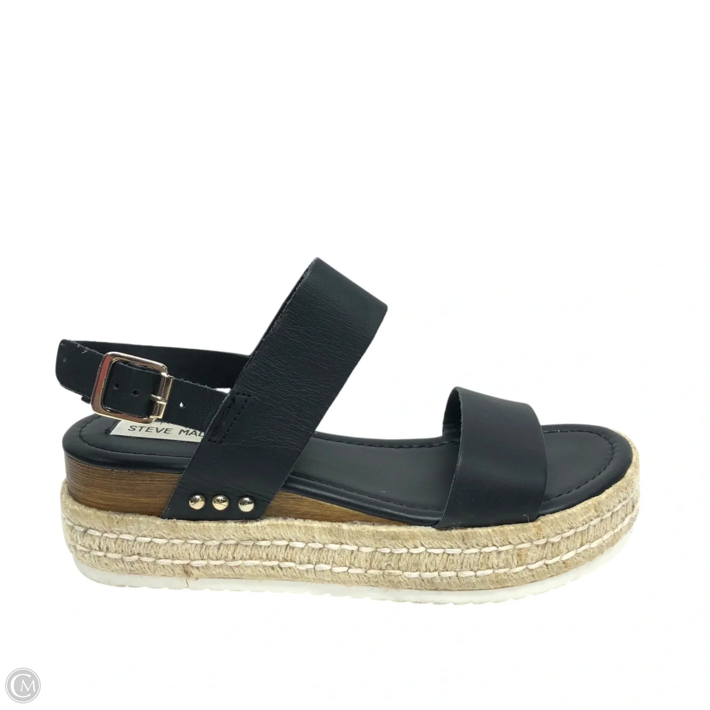 Sandals Heels Platform By Steve Madden In Black, Size: 8