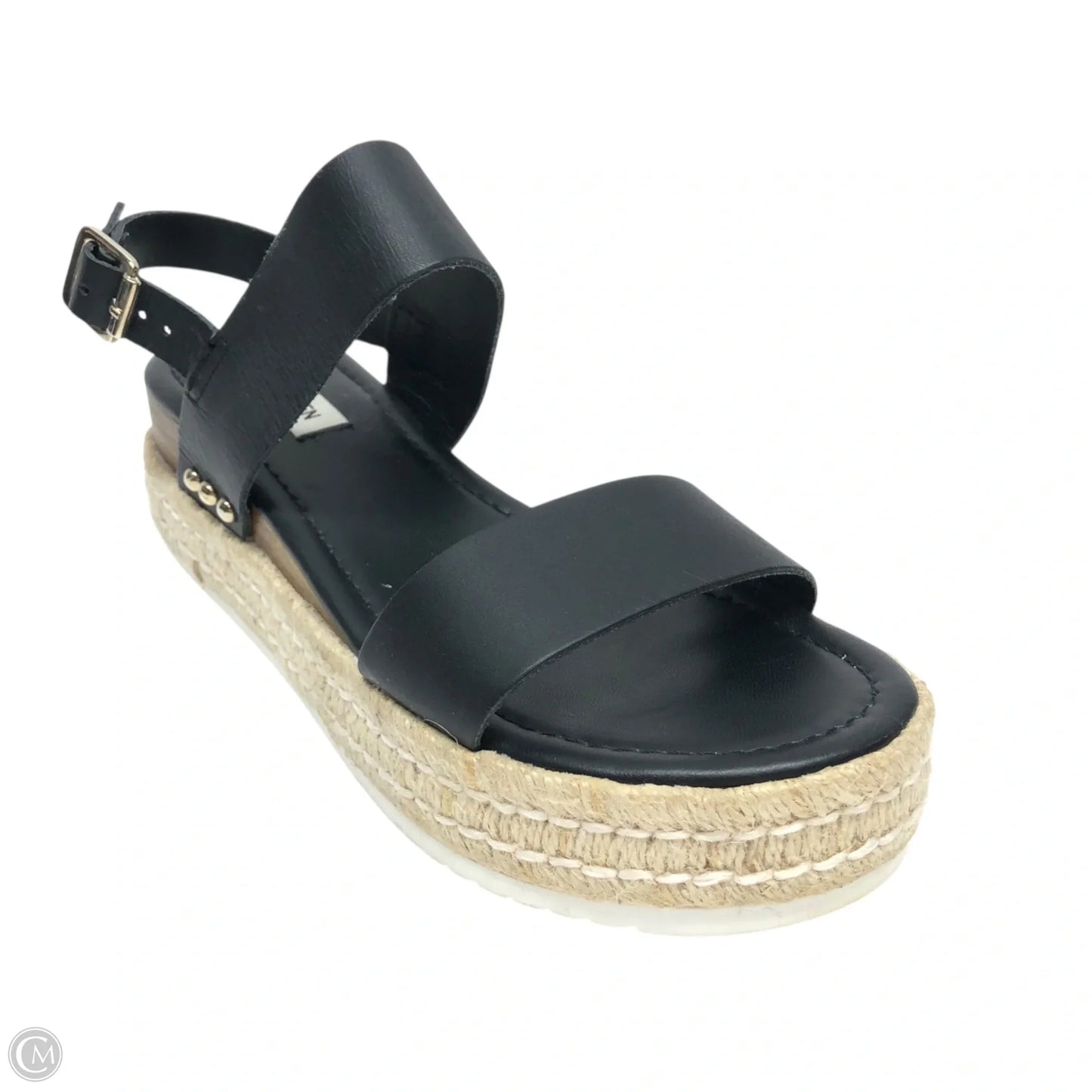 Sandals Heels Platform By Steve Madden In Black, Size: 8