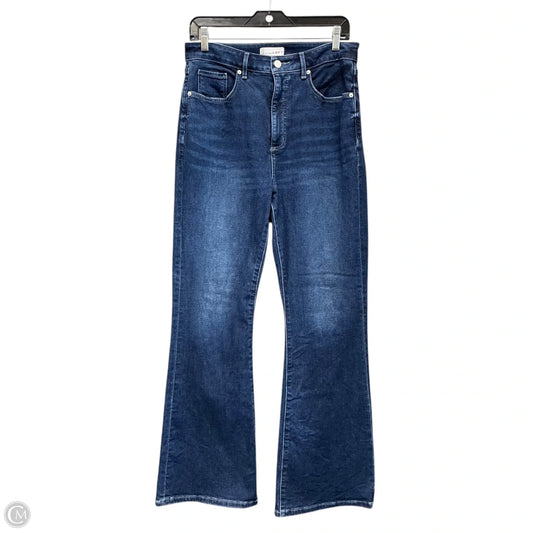 Jeans Flared By Loft In Blue Denim, Size: 8