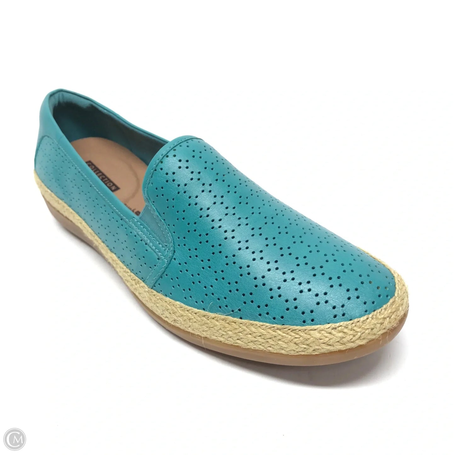 Shoes Flats By Clarks In Teal, Size: 10