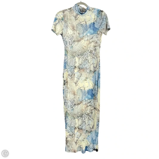 Dress Casual Midi By Steve Madden In Snakeskin Print, Size: Xs