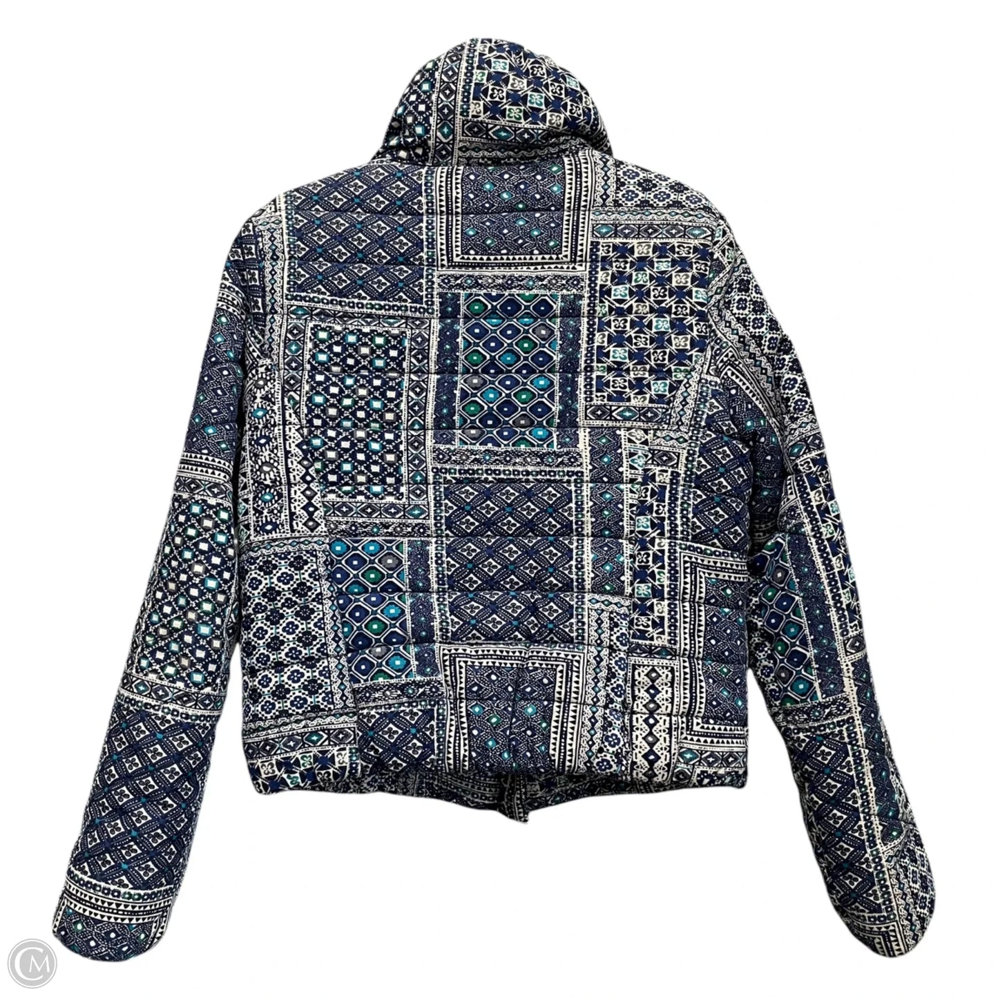 Jacket Puffer & Quilted By Pilcro In Blue, Size: M