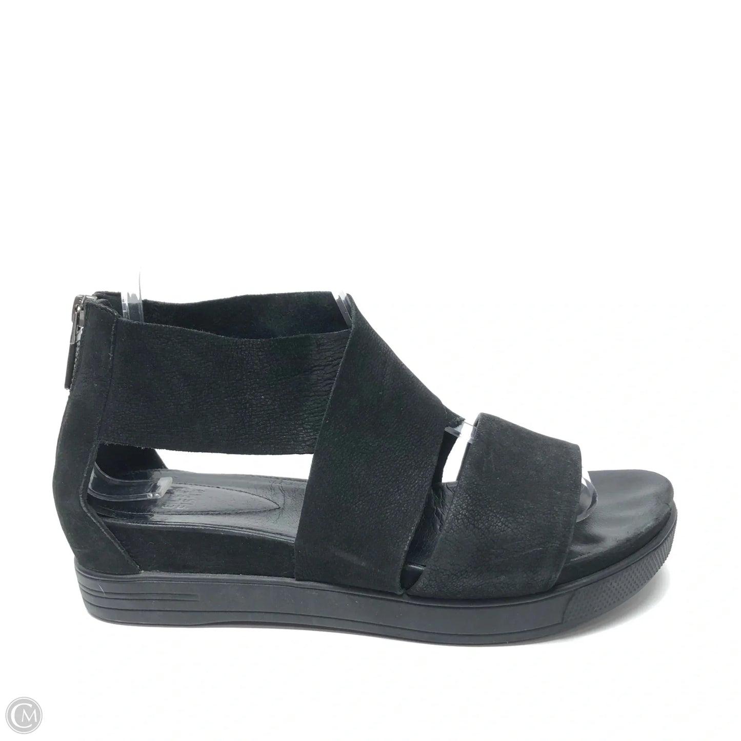 Sandals Heels Wedge By Eileen Fisher In Black, Size: 8
