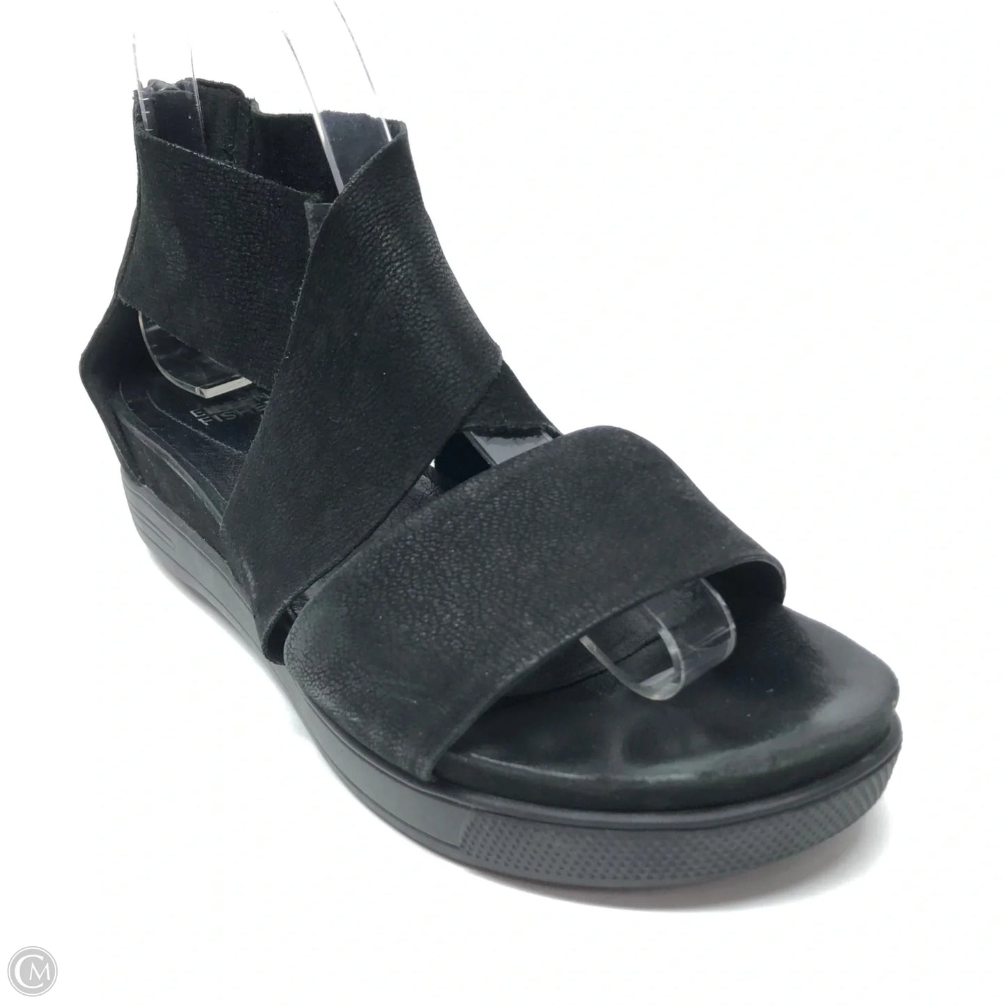 Sandals Heels Wedge By Eileen Fisher In Black, Size: 8
