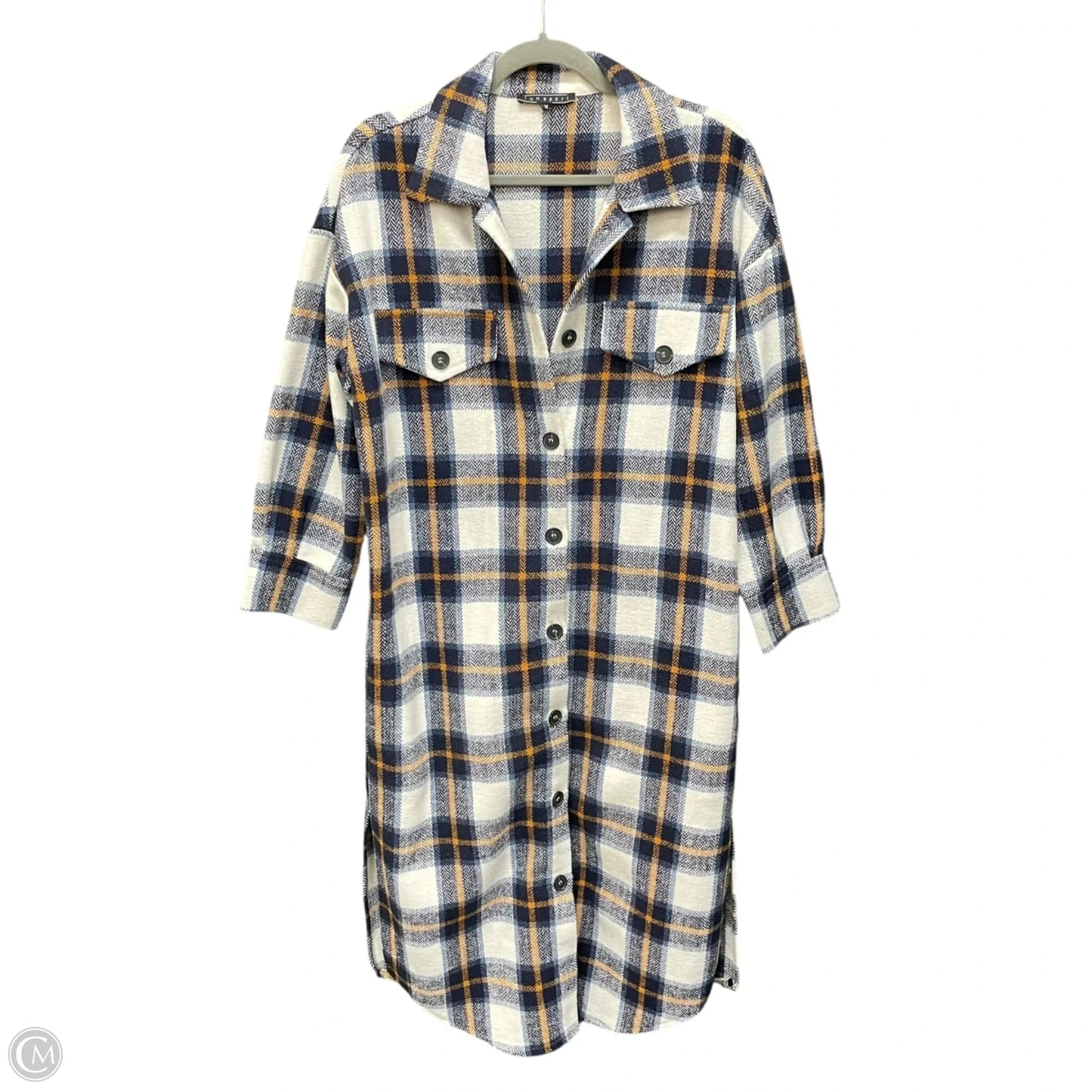 Coat Other By Cmc In Plaid Pattern, Size: M