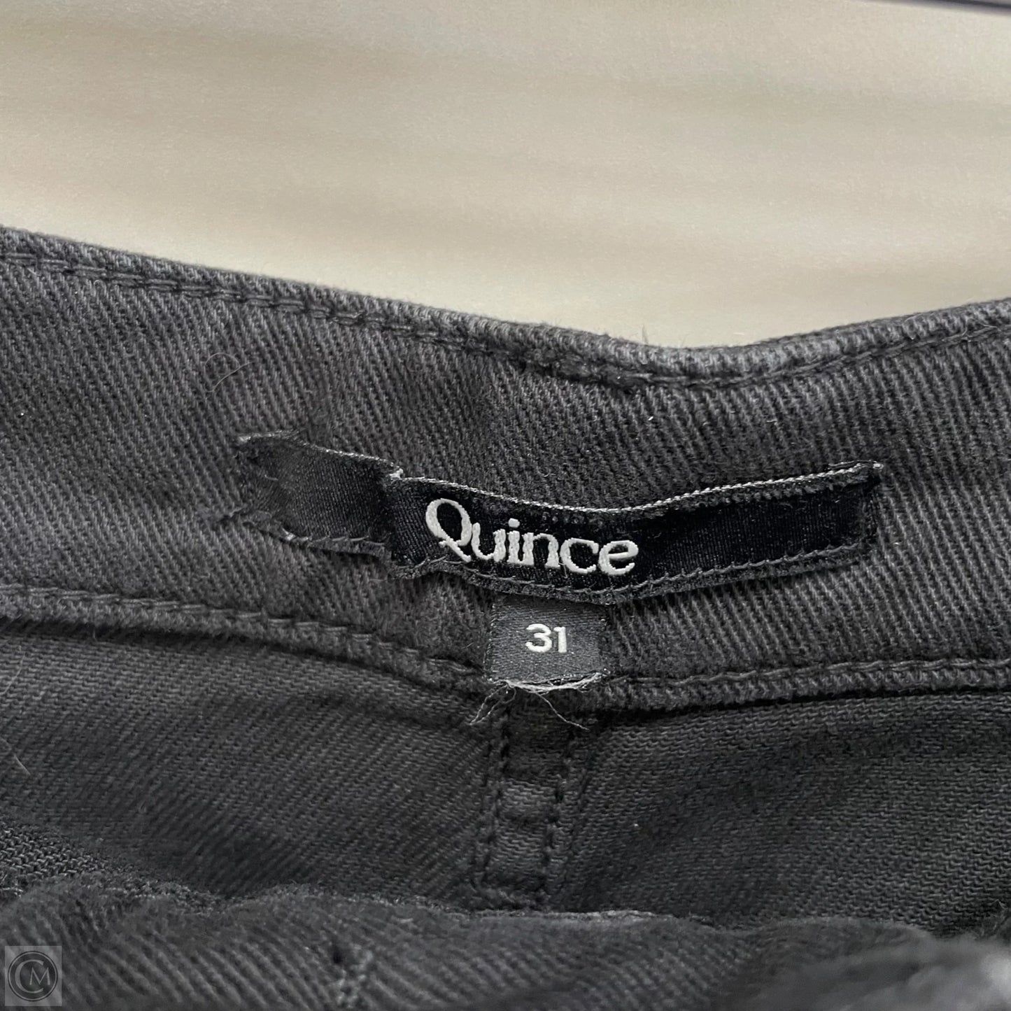Jeans Cropped By Cmb In Black Denim, Size: 12